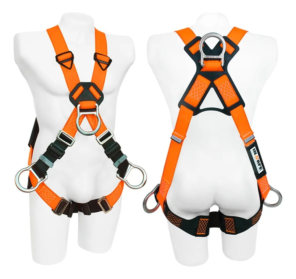Arnes Con Eslinga Posicionamiento Regulable Certificada Único Naranja